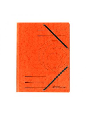 Prešpánový obal s gumičkou Herlitz oranžový