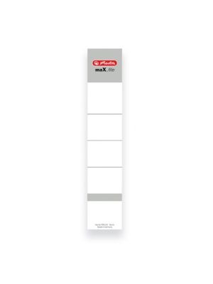 Štítok chrbtový samolepiaci Herlitz 5cm biely 10ks