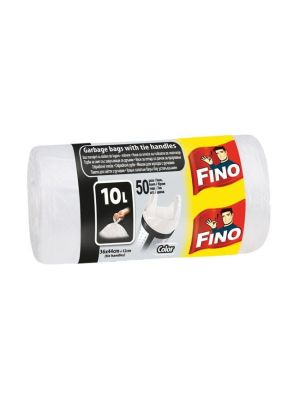 Vrecia zaväzovacie FINO Color 10 ℓ, 6 mic., 36 x 44 cm, biele (50 ks)