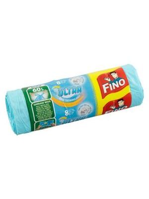 Vrecia zaťahovacie FINO Ultra Aromatic 60 ℓ, 20 mic., 60 x 72 cm, modré (8 ks)