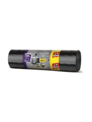 Vrecia zaväzovacie FINO na ťažký odpad 300 ℓ, 70 mic., 135 x 146 cm, čierne (6 ks)