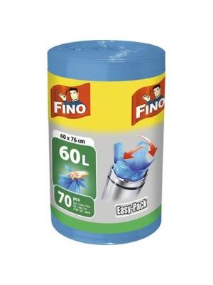 Vrecia zaväzovacie FINO Easy pack 60 ℓ, 18 mic., 60 x 76 cm, modré (70 ks)