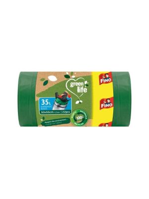 Vrecia zaväzovacie FINO Green Life  Easy 35 ℓ, 22 mic., 50 x 55 cm (22 ks)