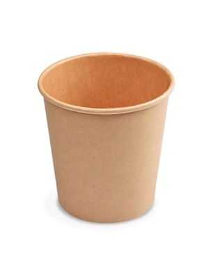 Papierový pohár kraft Ø73mm 200ml `S: 0,18L/7oz` [50 ks]