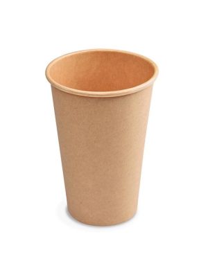 Papierový pohár kraft Ø80mm 330ml `ML: 0,3L/10oz` [50 ks]