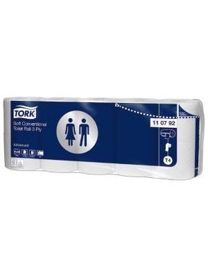 Toaletný papier 3-vrstv. TORK Advanced biely T4 návin 19,4 m (10 ks)