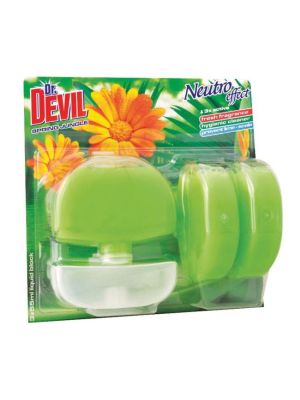 Dr. Devil závesný WC gél 3 x 55 ml - Spring Jungle