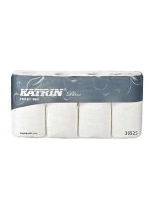 Toaletný papier 3-vrstvový KATRIN Plus Toilet 160, návin 17,25 m (8 ks)