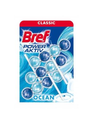 Bref Power Aktiv WC závesný blok tuhý 3 x 50 g Oceán