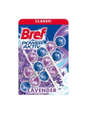 Bref Power Aktiv WC závesný blok tuhý 3 x 50 g Levanduľa