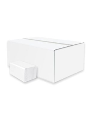 Papierové utierky do zásobníka ZZ biele 2vrstvové  23x21cm (3000ks)
