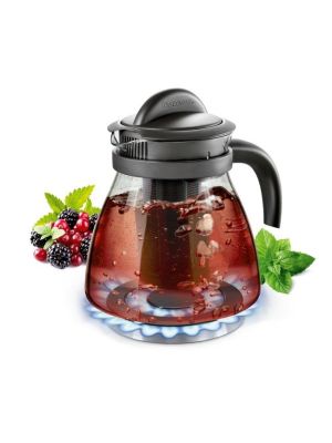 Kanvica MONTE CARLO s lúhovacími sitkami 1,5l antracitová