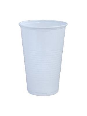 Poháre plastové 500 ml biele (50 ks)