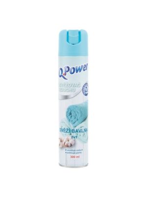 Q-Power osviežovač v spreji 300 ml Bavlna