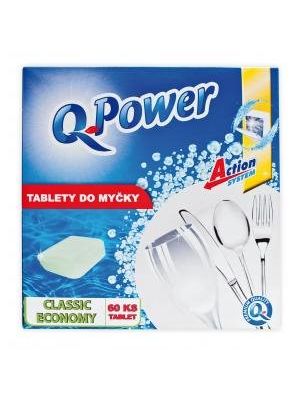 Q-Power Tablety do umývačky riadu Economy 60 kusov