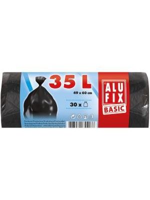 Vrecia 35 l 8 mic. 490 x 600 mm 30 ks čierne