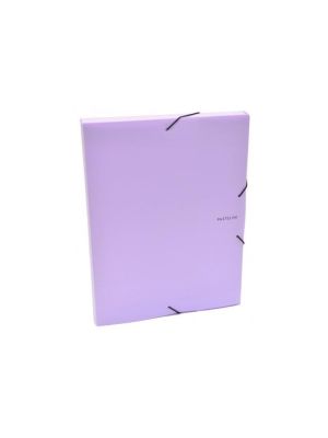 Plastový box s gumičkou Karton PP Pastelini fialový