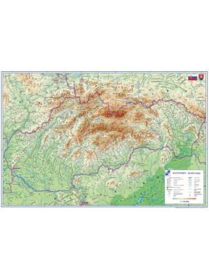 Podložka na stôl KARTON PP s mapou Slovenska 40x60cm