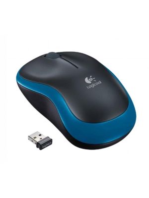 Myš Logitech M185 modrá, bezdrôtová, optická
