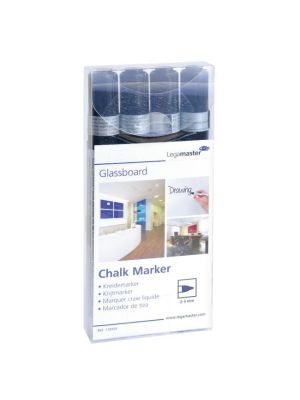 Popisovač na tabule Legamaster GLASSBOARD čierny 4ks