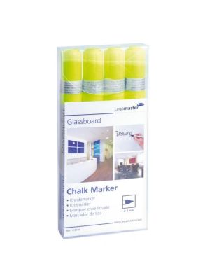 Popisovač na tabule Legamaster GLASSBOARD žltý 4ks
