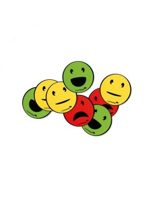 Magnety Emoticon s priemerom 50mm, mix 6 ks