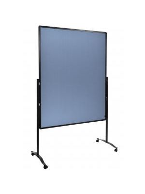 Moderačná tabuľa plstená 150x120 cm PREMIUM modrosivá