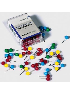 Napichovacie špendlíky guľaté Legamaster 6mm mix farieb 200ks