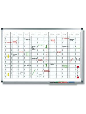 Plánovacia tabuľa ročná PREMIUM vertikálna 60x90 cm