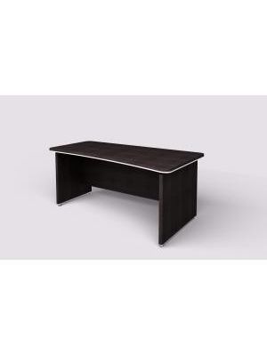 Pracovný stôl Lenza Wels, zúžený vľavo, 180x76,2x94,8/78cm, wenge