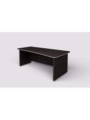 Pracovný stôl Lenza Wels, zúžený vľavo, 200x76,2x100/78cm, wenge