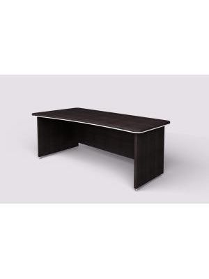 Pracovný stôl Lenza Wels, zúžený vpravo, 200x76,2x100/78cm, wenge