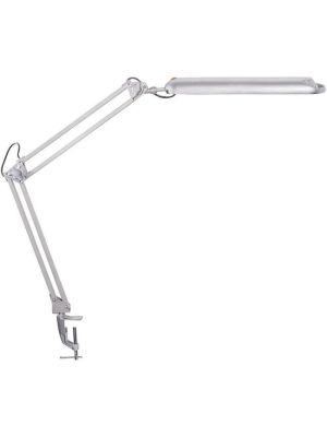 Lampa stolná LED MAUL Atlantic so svorkou strieborná