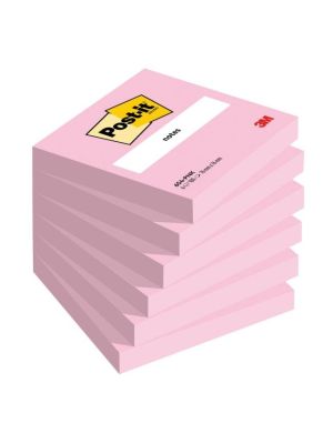 Bloček Post-it 76x76 ružový 6 x 100 lístkov
