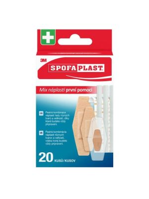 3M Spofaplast Náplasti prvej pomoci 607, mix, 20 ks