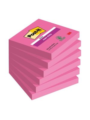 Samolepiaci bloček, 76x76 mm, 6x90 listov, 3M POSTIT 