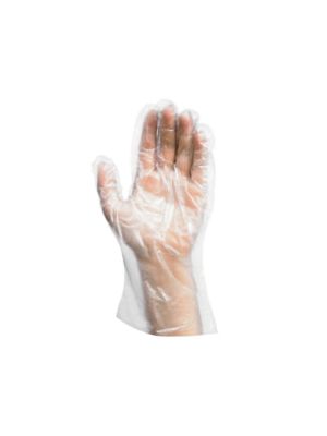 Rukavica (HDPE) jednorázová transparentná `L` [100 x 100 ks]
