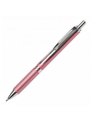 Gélový roller Pentel Energel Steel, ružový