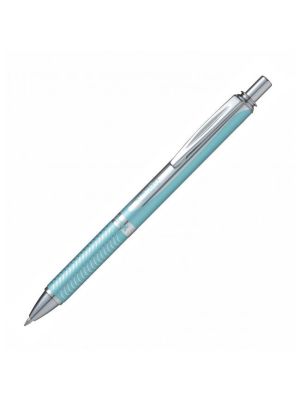 Gélový roller Pentel Energel Steel, svetlo modrý