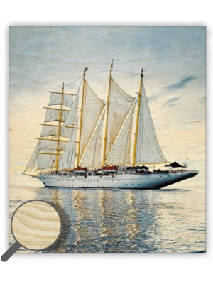 Drevený obraz Sailing