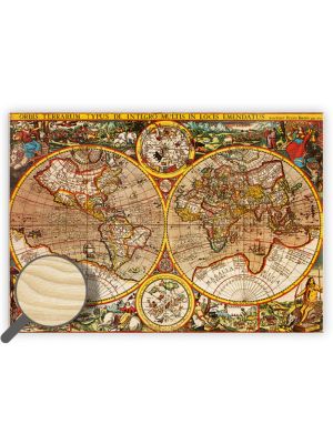 Drevený obraz Antique Maps