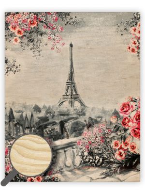 Drevený obraz Eiffel Tower