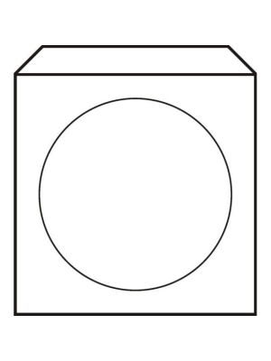 Obálky na CD 125x125 s okienkom 50 ks