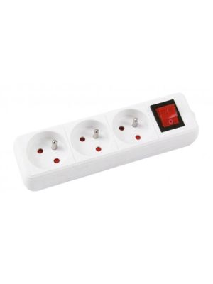 Predlžovací kábel Office Products s 3 zásuvkami s vypínačom 3m