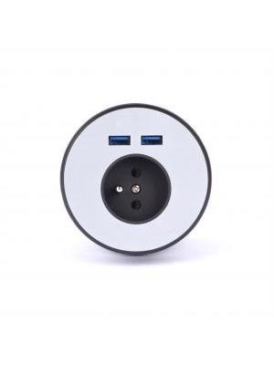Panel do priechodky s elektr.zásuvkou a USB port, USB nabíjanie