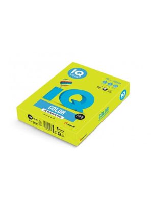 Farebný papier IQ color neónovo zelený NEOGN, A4 80g