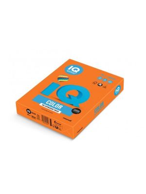 Farebný papier IQ color oranžový OR43, A4 160g