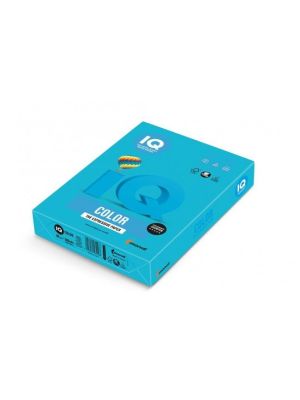 Farebný papier IQ color azúrovo modrý AB48, A4 160g