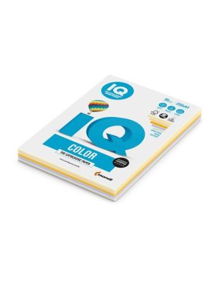 Farebný papier IQ color 5x50 mix trendové farby, A4 80g