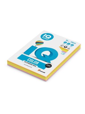 Farebný papier IQ color 4x50 mix neónové farby, A4 80g